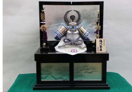 貴翔作10号徳川家康兜収納箱飾り-1