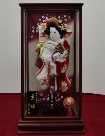 １５号ケース入り羽子板 「ベルベット絞刺繍」