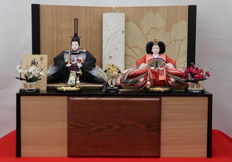 美光作 京十番 親王 収納箱飾り-1