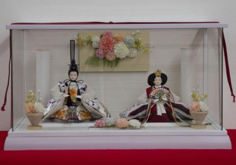 京三五親王ガラスケース飾り-1