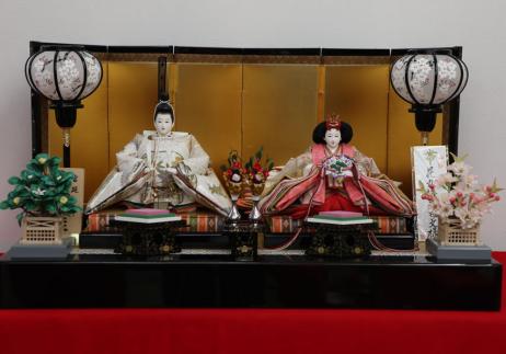 小出松寿作 京九番 袋帯衣装着 親王平台飾り-1