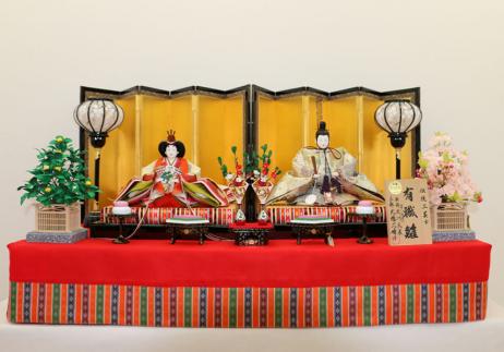 大橋弌峰作 七番 袋帯衣装着親王毛氈飾り-1