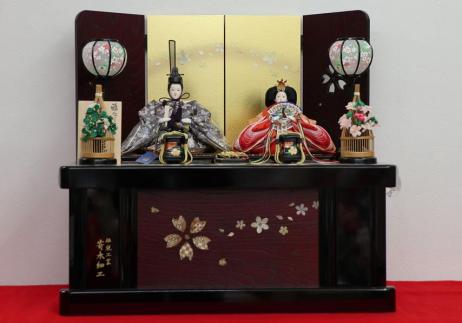 美光作京三五親王 収納箱飾り-1