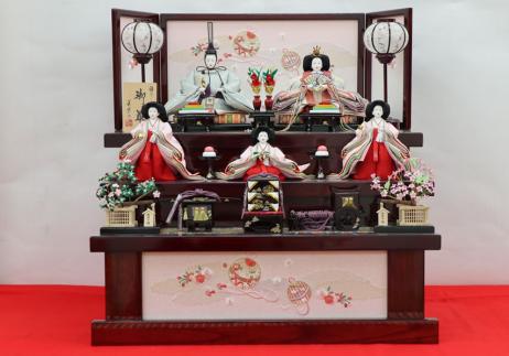 美光作 京十番親王官女揃三段飾り-1